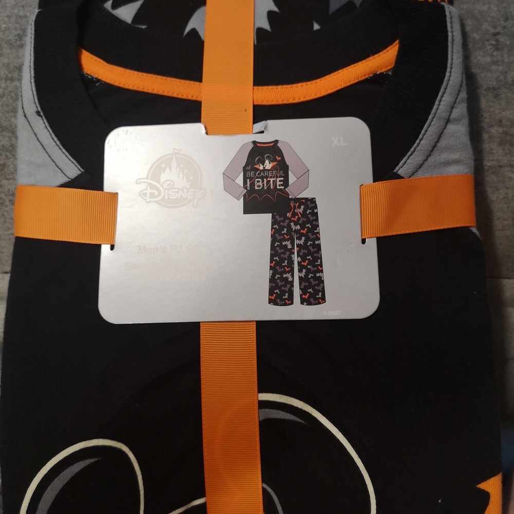 Disney Black and Orange Halloween Pajama Set